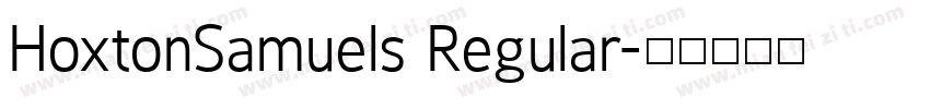 HoxtonSamuels Regular字体转换